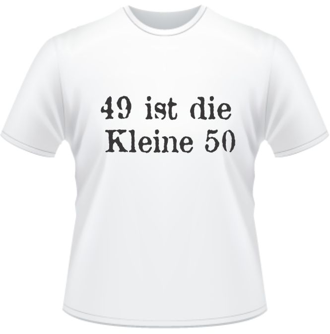 Bedrucktes T-Shirt zum 49. Geburtstag